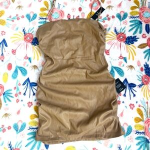 Lulus brown “leather” dress